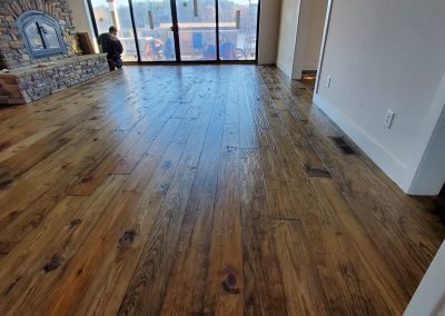Custom-designed wood flooring